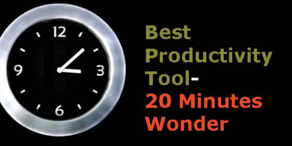 The Most Effective Productivity Tool- 20 Minutes Wonder