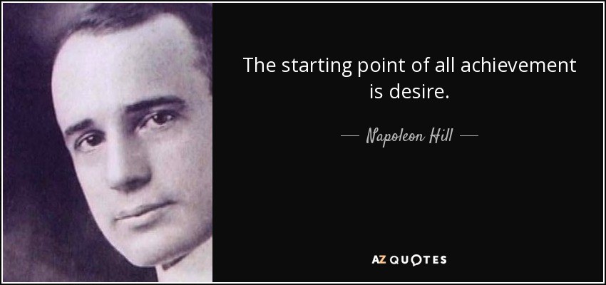 napoleon hill motivational quote